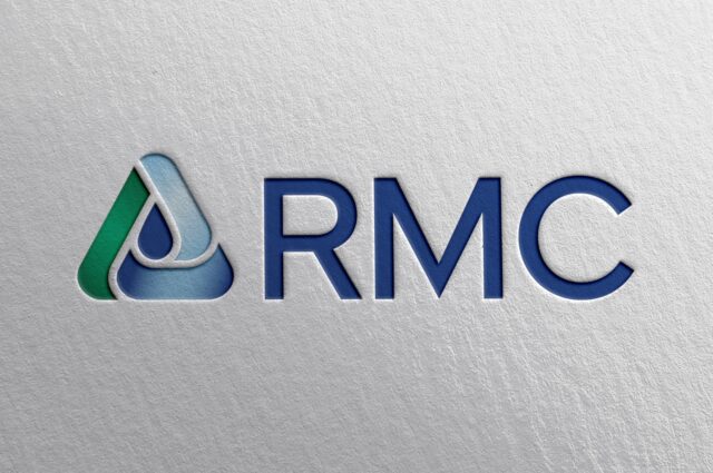 RMC logo displayed as a textured letterpress print