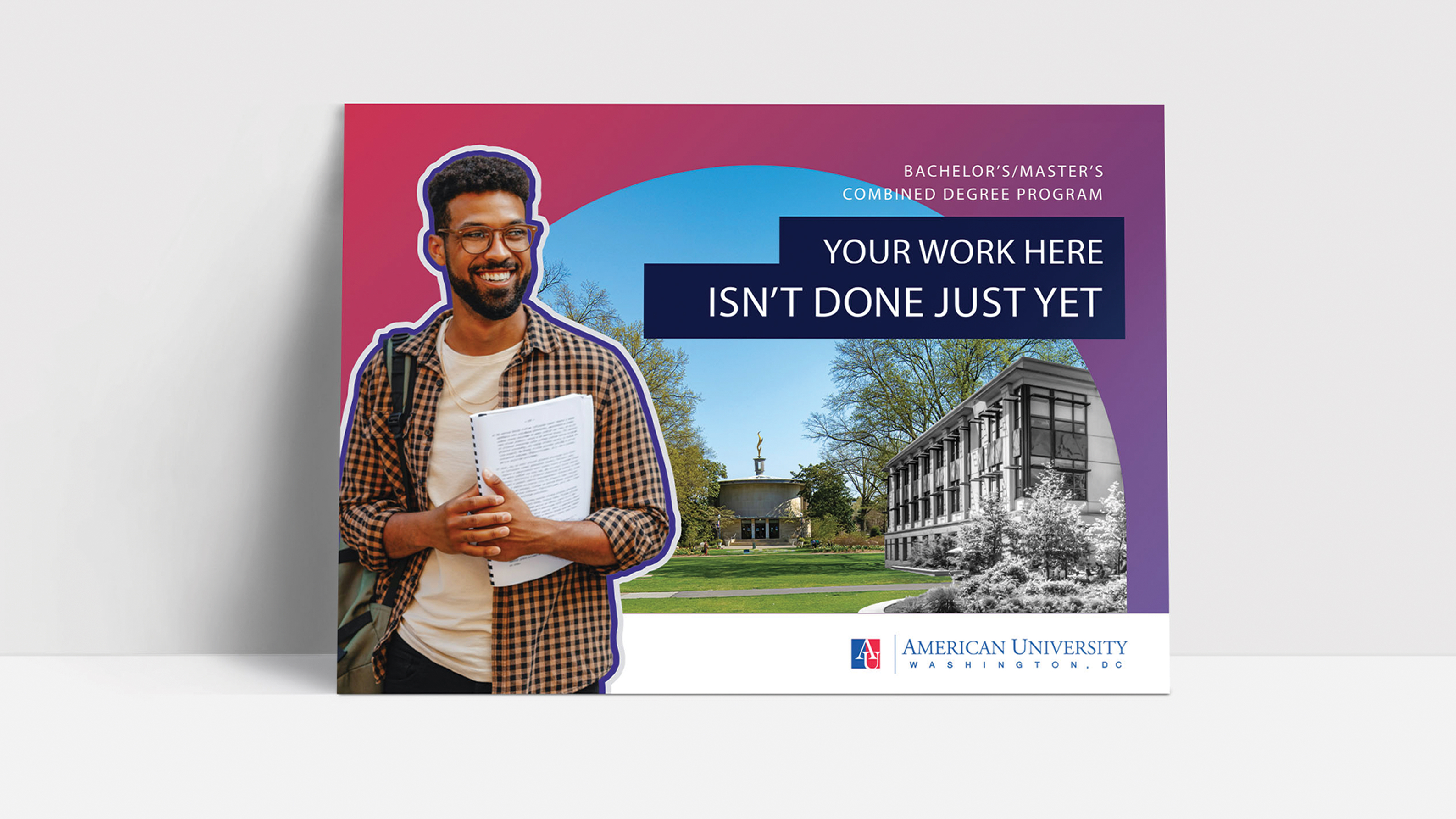America university postcard