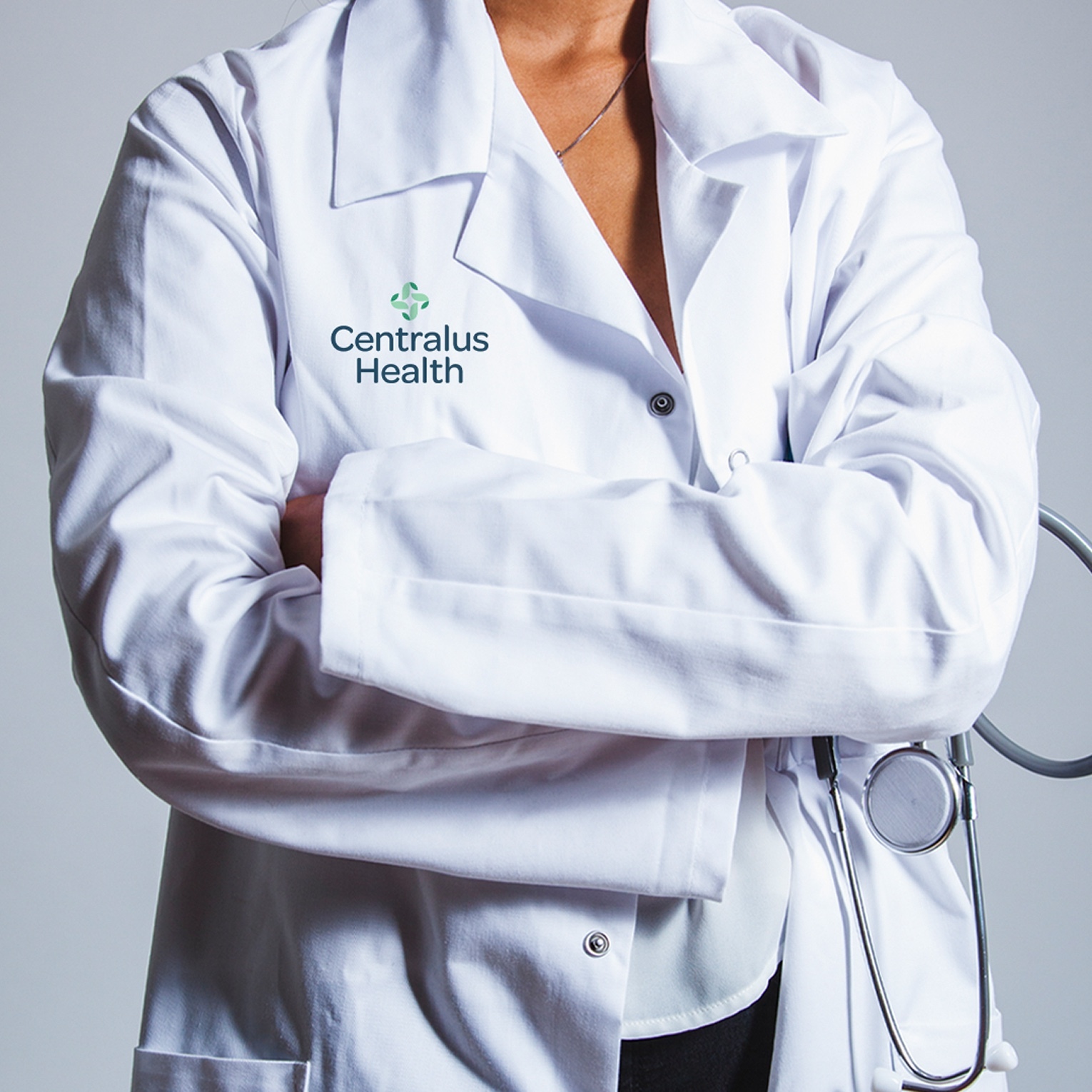 Centralus branded lab coat