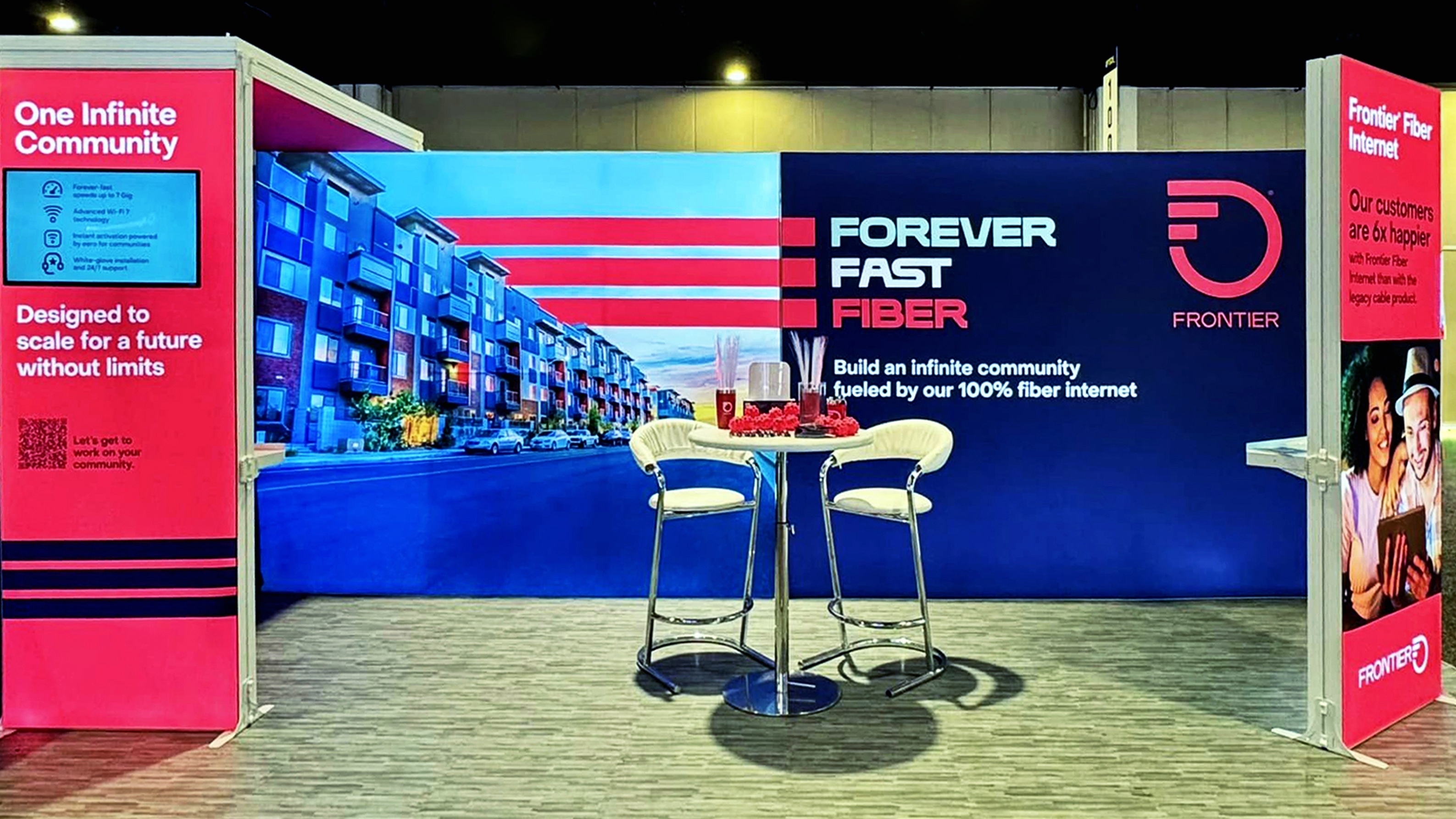 Frontier mdu tradeshow booth
