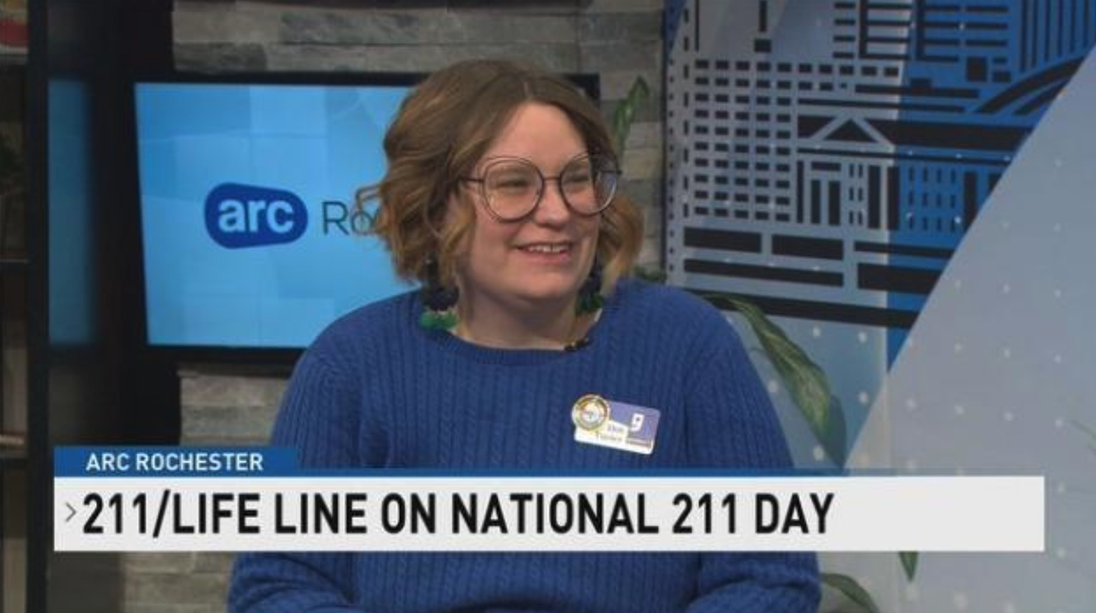 A local news story about the 211 life line on national 211 day