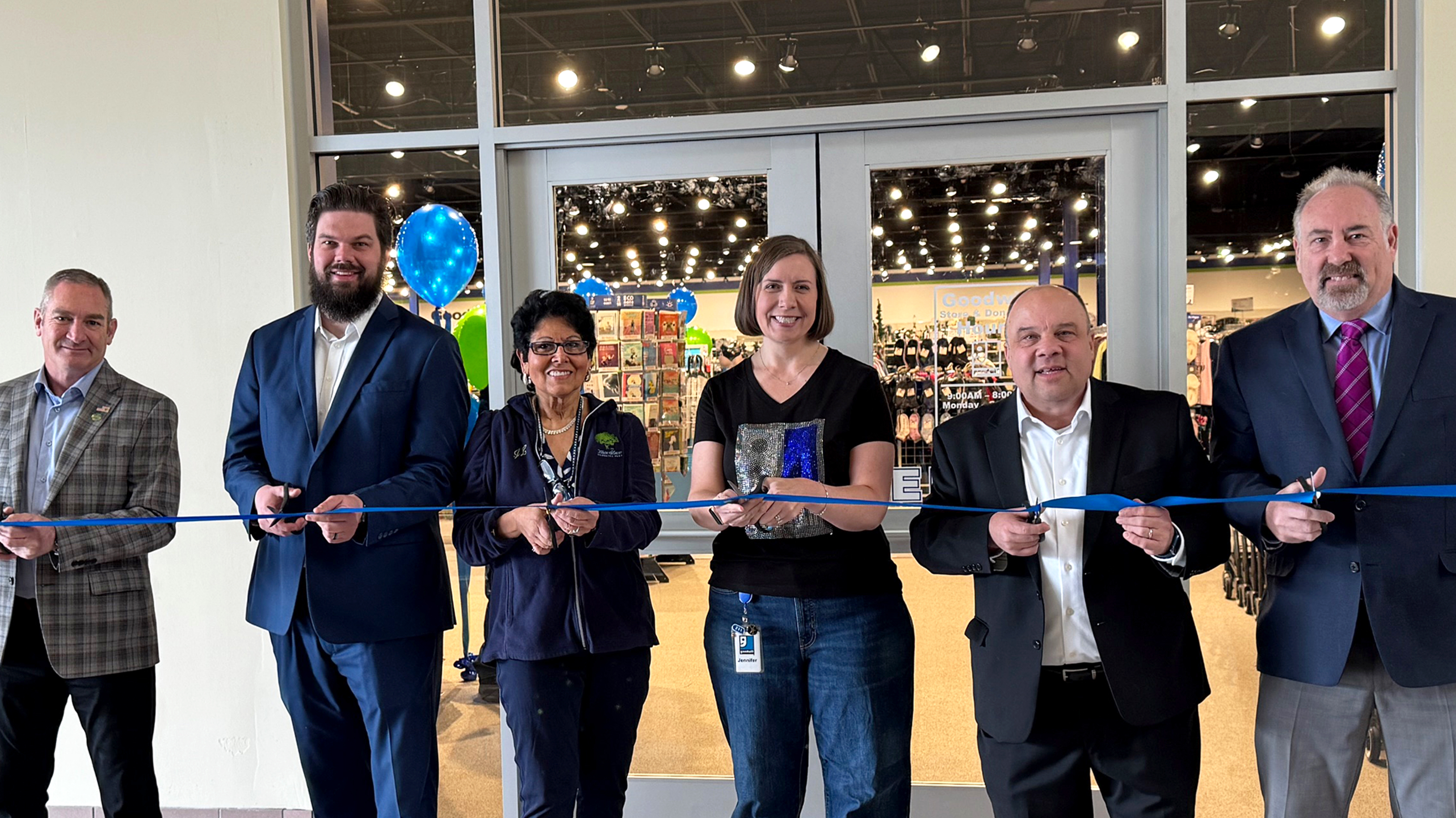 A ribbon cutting at a Goodwill of the Finger Lakes location